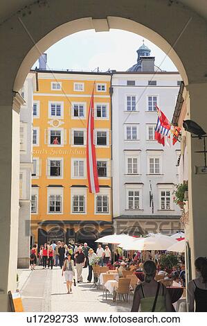 Stock Image - Mozart's birthplace. Fotosearch