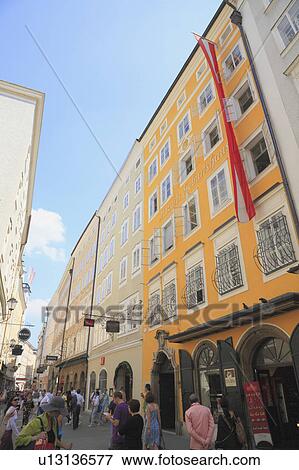 Stock Photo - Mozart's birthplace. Fotosearch