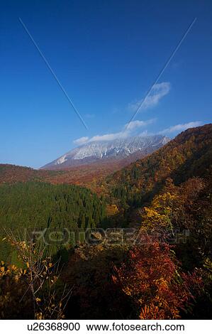 Stock Image - Mt. Daisen, Tottori Prefecture, Honshu, Japan. Fotosearch