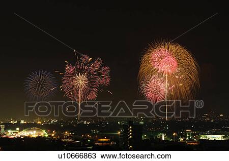 Nagaoka Fireworks Festival View Large Photo Image Stock Image - Nagaoka Fireworks Festival. Fotosearch