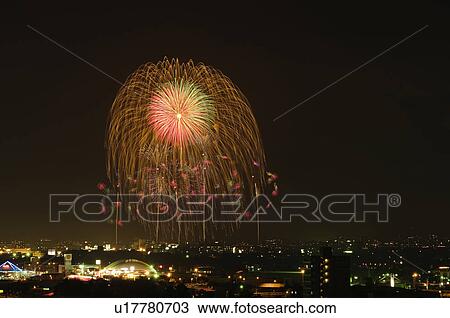 Nagaoka Fireworks Festival View Large Photo Image Stock Image - Nagaoka Fireworks Festival. Fotosearch