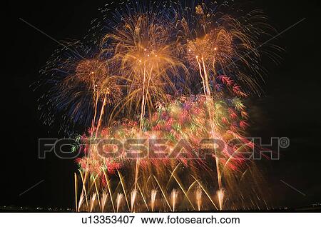 Stock Photo - Nagaoka Fireworks Festival. Fotosearch