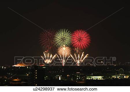 Stock Photo - Nagaoka Fireworks Festival. Fotosearch