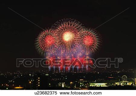 Stock Photography - Nagaoka Fireworks Festival. Fotosearch