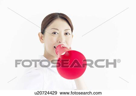Nurse with Megaphone View Large Photo Image Stock Photo - Nurse with Megaphone. Fotosearch