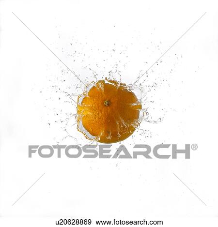 Orange Falling Into Water View Large Photo Image Stock Photo - Orange Falling Into Water. Fotosearch