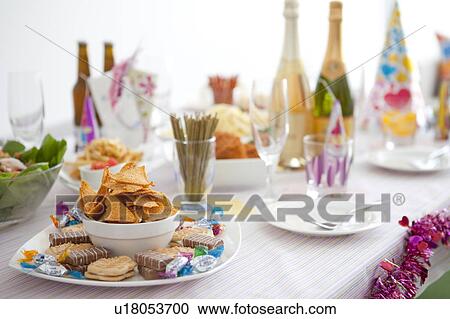Party table View Large Photo Image Stock Image - Party table. Fotosearch