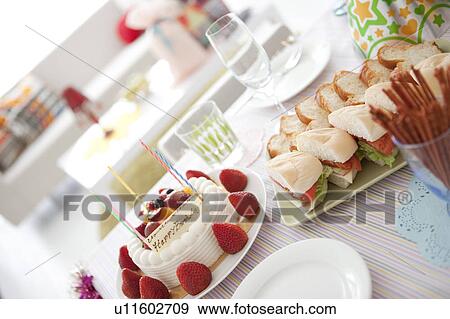 Party table View Large Photo Image Stock Photo - Party table. Fotosearch