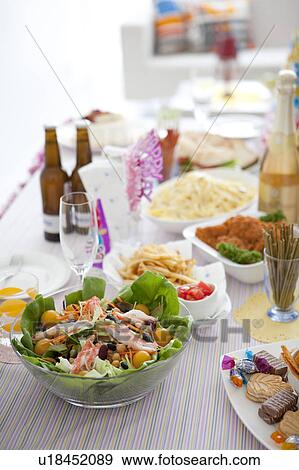 Stock Photo - Party table. Fotosearch