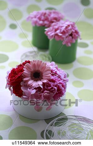 Picture - Pink Flower Arrangement. Fotosearch
