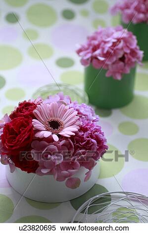 Stock Photography - Pink Flower Arrangement. Fotosearch