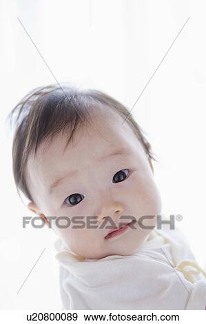 Portrait of a baby View Large Photo Image Stock Photo - Portrait of a baby. Fotosearch