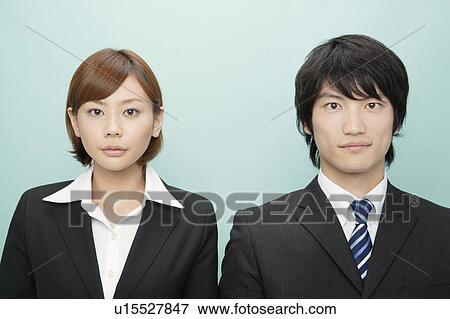 Portrait of Businessman and Businesswoman View Large Photo Image Stock Photo - Portrait of Businessman and Businesswoman. Fotosearch