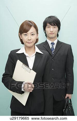 Portrait of Businessman and Businesswoman View Large Photo Image Stock Photography - Portrait of Businessman and Businesswoman. Fotosearch