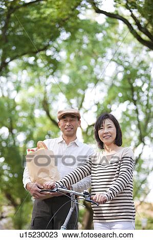 Stock Image - Portrait of mature couple. Fotosearch