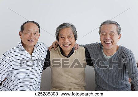 Portrait of Three Senior Men View Large Photo Image Stock Photo - Portrait of Three Senior Men. Fotosearch