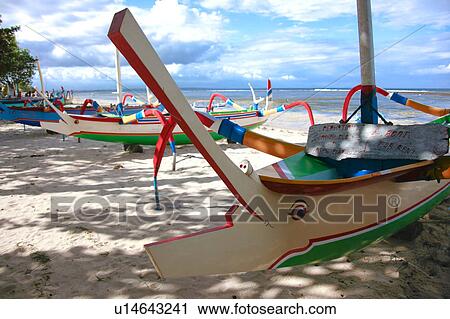 Stock Image - Sanur beach, Bali, Indonesia. Fotosearch