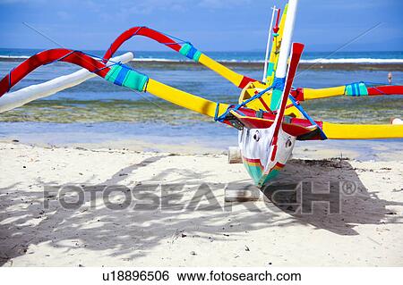 Stock Photograph - Sanur beach, Bali, Indonesia. Fotosearch