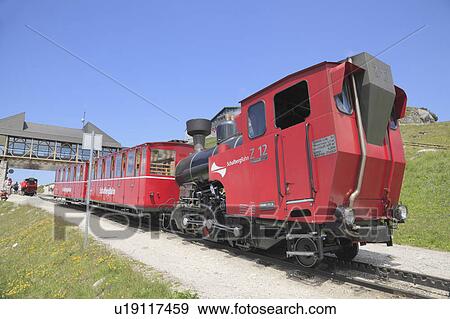 Stock Photo - Schafberg mountain railway. Fotosearch