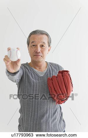 Senior Man with Baseball View Large Photo Image Stock Image - Senior Man with Baseball. Fotosearch