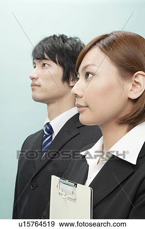 Side View of Businesswoman and Businessman View Large Photo Image Stock Photo - Side View of Businesswoman and Businessman. Fotosearch