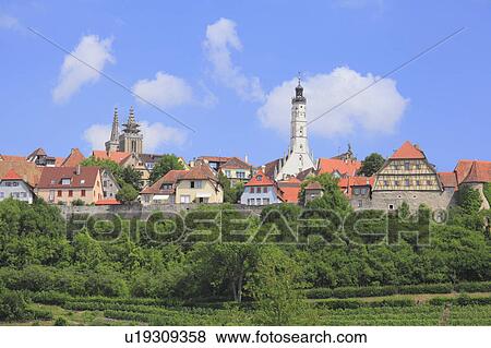 Skyline of Rothenburg, Germany View Large Photo Image Stock Photo - Skyline of Rothenburg, Germany. Fotosearch