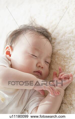Stock Photo - Sleeping baby. Fotosearch