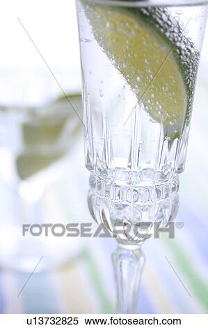 Sparkling Water with Sliced Lime View Large Photo Image Stock Photography - Sparkling Water with Sliced Lime. Fotosearch