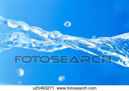 Stock Image - Splash of Water in Mid-air. Fotosearch