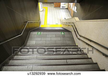 Stairs at Station View Large Photo Image Stock Photo - Stairs at Station. Fotosearch