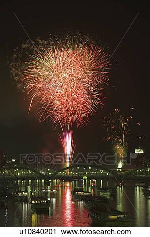 Sumida Fireworks Festival Day View Large Photo Image Stock Image - Sumida Fireworks Festival Day. Fotosearch