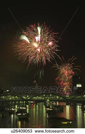 Stock Image - Sumida Fireworks Festival Day. Fotosearch