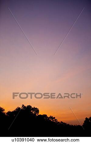 Stock Image - Sunrise Over Savannah. Fotosearch