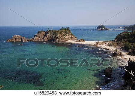 Stock Image - Tango-Amanohashidate-Oeyama Quasi-National Park, Kyoto Prefecture, Honshu, Japan. Fotosearch
