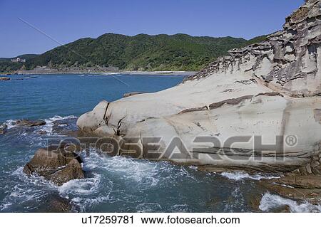 Stock Image - Tatsukushi Coast, Kochi Prefecture, Japan. Fotosearch