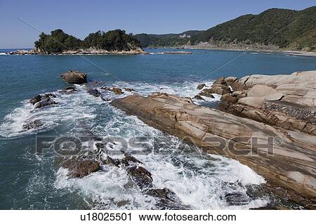 Tatsukushi Coast, Kochi Prefecture, Japan View Large Photo Image Stock Image - Tatsukushi Coast, Kochi Prefecture, Japan. Fotosearch