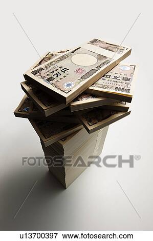 Stock Photo - Ten Thousand Yen Notes. Fotosearch