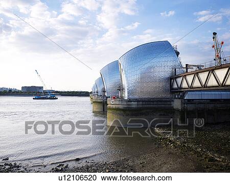 Thames Barrier View Large Photo Image Stock Image - Thames Barrier. Fotosearch