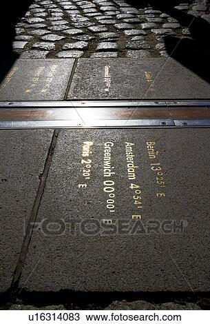 Stock Image - The Greenwich Meridian. Fotosearch