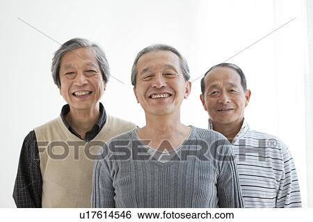 Three Cheerful Senior Men View Large Photo Image Stock Photograph - Three Cheerful Senior Men. Fotosearch