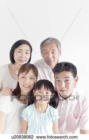 Stock Image - Three Generation Family. Fotosearch