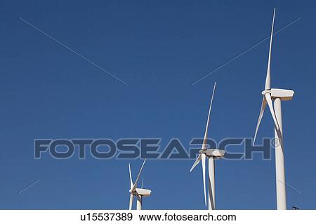 Stock Photo - Three Wind Turbines. Fotosearch