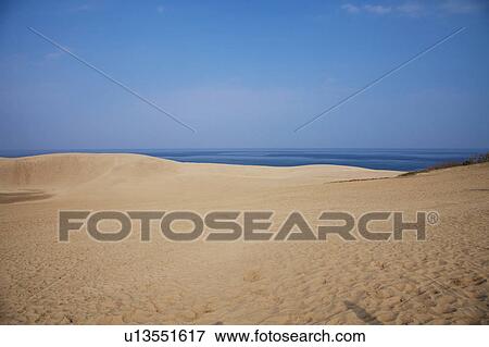 Stock Photo - Tottori Sand Dunes, Tottori Prefecture, Honshu, Japan. Fotosearch