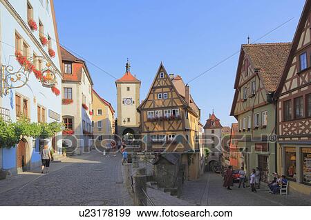 Townscape of Rothenburg, Germany View Large Photo Image Stock Photo - Townscape of Rothenburg, Germany. Fotosearch