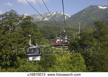 Tsugaike Aerial Lift View Large Photo Image Stock Image - Tsugaike Aerial Lift. Fotosearch