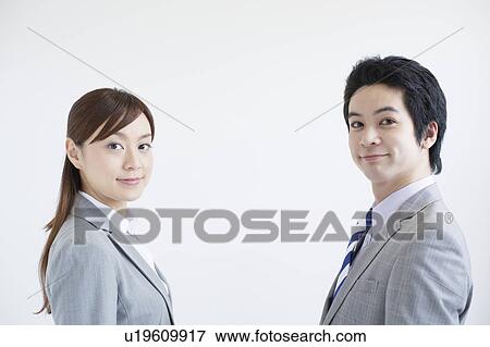 Two Businesspeople View Large Photo Image Stock Photo - Two Businesspeople. Fotosearch