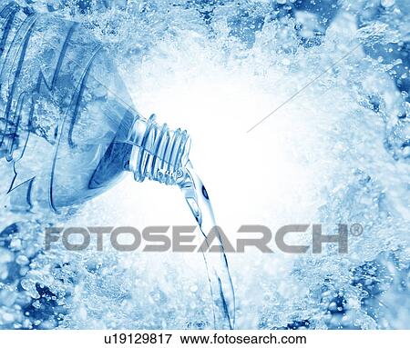 Water Being Poured From Bottle View Large Photo Image Stock Photo - Water Being Poured From Bottle. Fotosearch