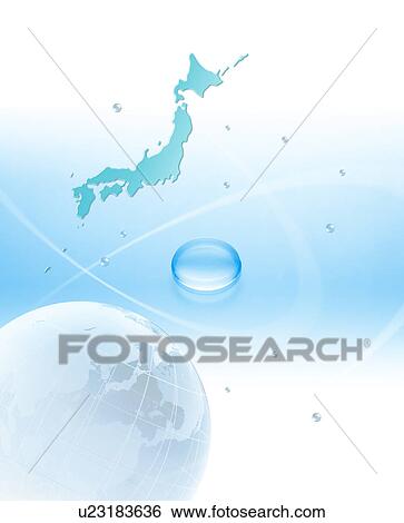 Waterdrops and The Earth View Large Photo Image Stock Photograph - Waterdrops and The Earth. Fotosearch