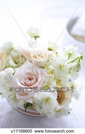 Stock Image - White Flowers. Fotosearch