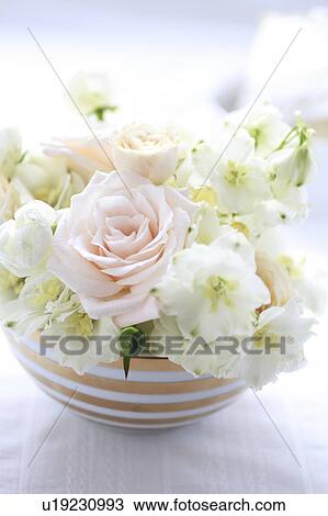 Stock Image - White Flowers. Fotosearch